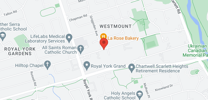 map of #1008 -151 LA ROSE AVE